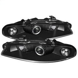 Spyder Auto 5011473 Halo Projector Headlights; Bulbs Included; Pair; Black; - Truck Part Superstore