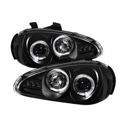 Spyder Auto 5011503 Halo LED Projector Headlights; Bulbs Included; Pair; Black; - Truck Part Superstore