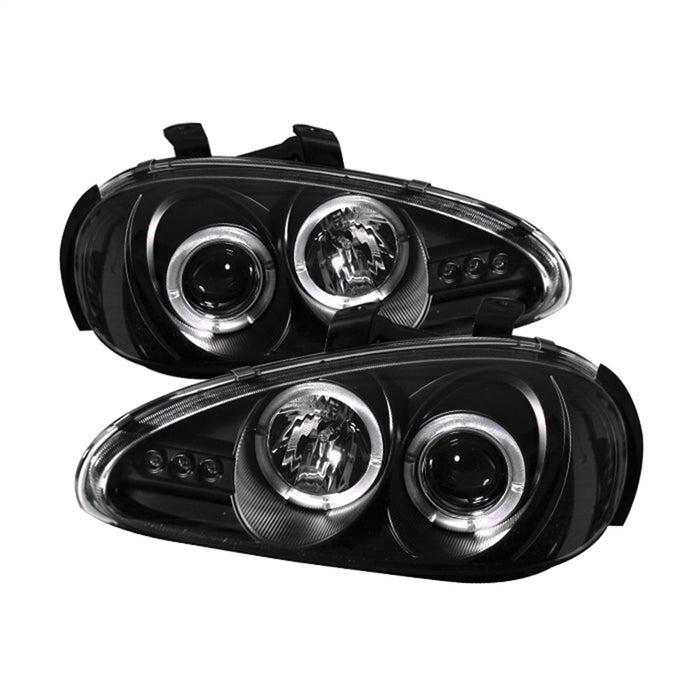 Spyder Auto 5011503 Halo LED Projector Headlights; Bulbs Included; Pair; Black; - Truck Part Superstore