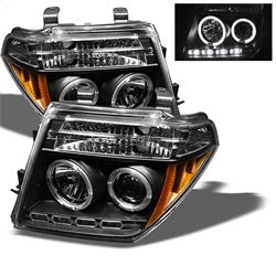 Spyder Auto 5011527 Halo LED Projector Headlights; Uses Stock Bulbs; Pair; Black; - Truck Part Superstore