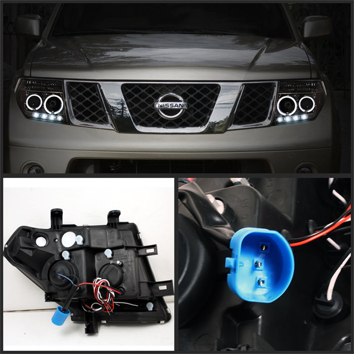 Spyder Auto 5011541 Halo LED Projector Headlights; Bulbs Included; Pair; Smoke; - Truck Part Superstore