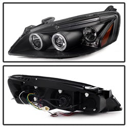 Spyder Auto 5011596 Halo Projector Headlights; Bulbs Included; Pair; Black; - Truck Part Superstore