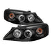 Spyder Auto 5011596 Halo Projector Headlights; Bulbs Included; Pair; Black; - Truck Part Superstore