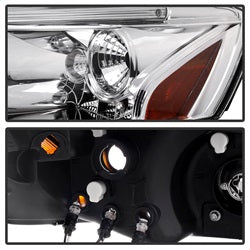 Spyder Auto 5011602 Halo Projector Headlights; Bulbs Included; Pair; Chrome; - Truck Part Superstore
