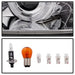 Spyder Auto 5011602 Halo Projector Headlights; Bulbs Included; Pair; Chrome; - Truck Part Superstore