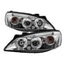 Spyder Auto 5011602 Halo Projector Headlights; Bulbs Included; Pair; Chrome; - Truck Part Superstore