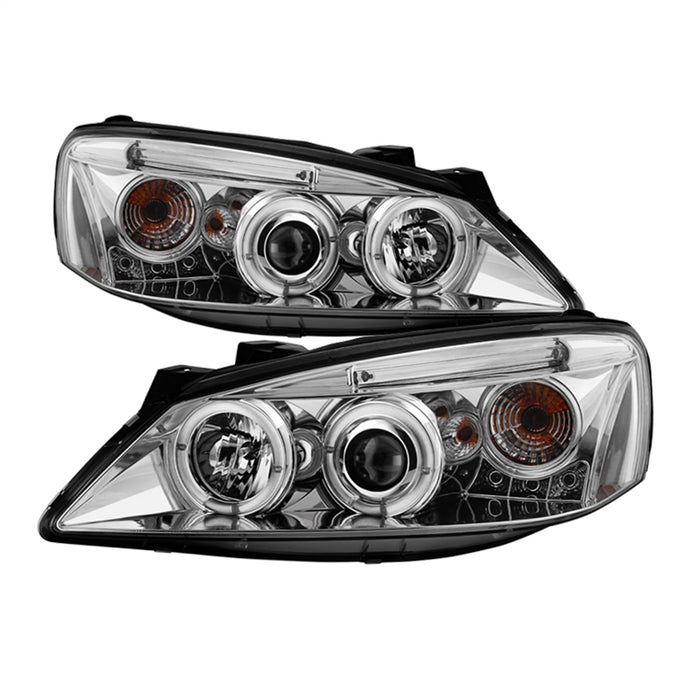 Spyder Auto 5011602 Halo Projector Headlights; Bulbs Included; Pair; Chrome; - Truck Part Superstore