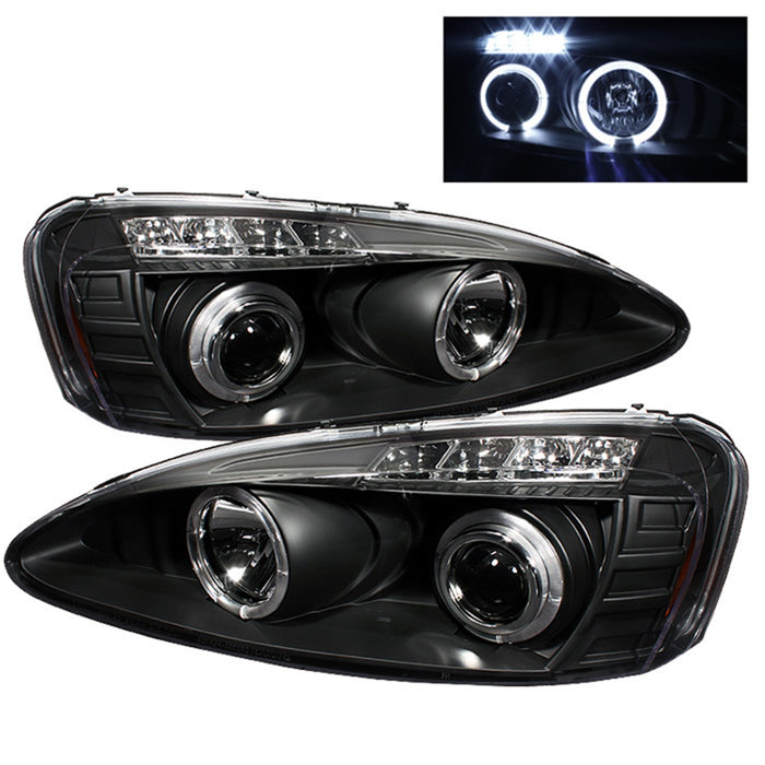 Spyder Auto 5011664 Halo Projector Headlights; Bulbs Included; Pair; Black; - Truck Part Superstore