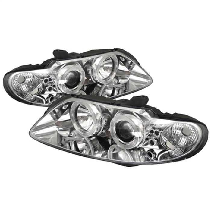 Spyder Auto 5011756 Halo LED Projector Headlights; Bulbs Included; Pair; Chrome; - Truck Part Superstore