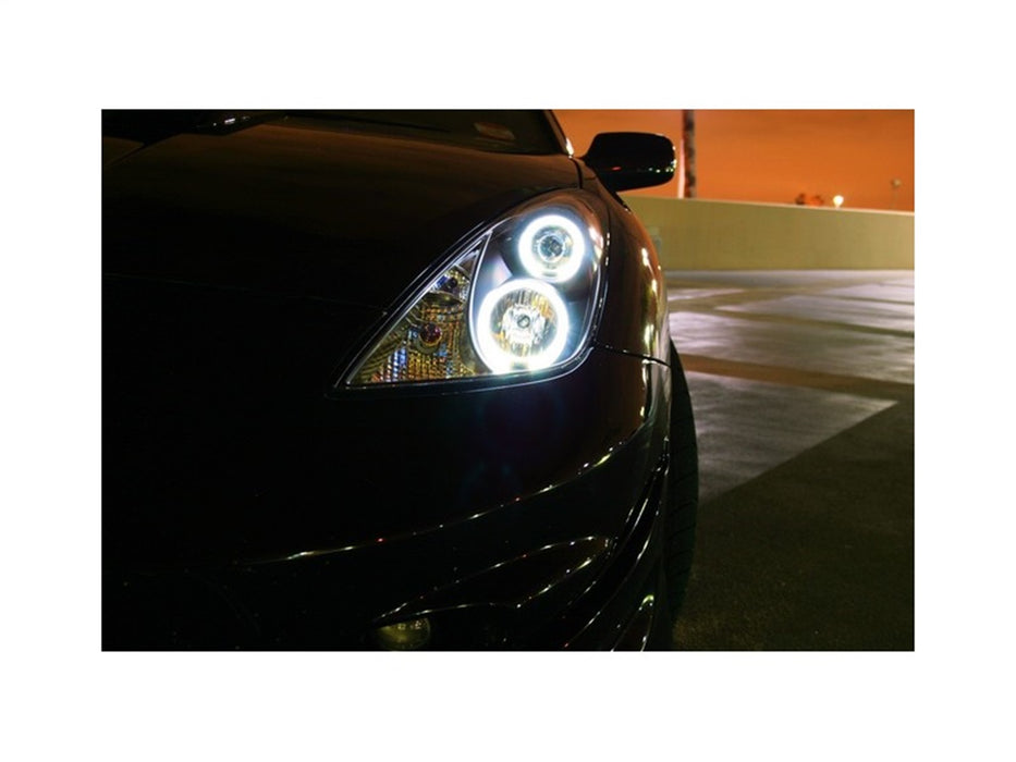 Spyder Auto 5011848 Halo LED Projector Headlights; Bulbs Included; Pair; Black; - Truck Part Superstore