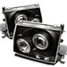 Spyder Auto 5011947 Halo LED Projector Headlights; Bulbs Included; Pair; Black; - Truck Part Superstore