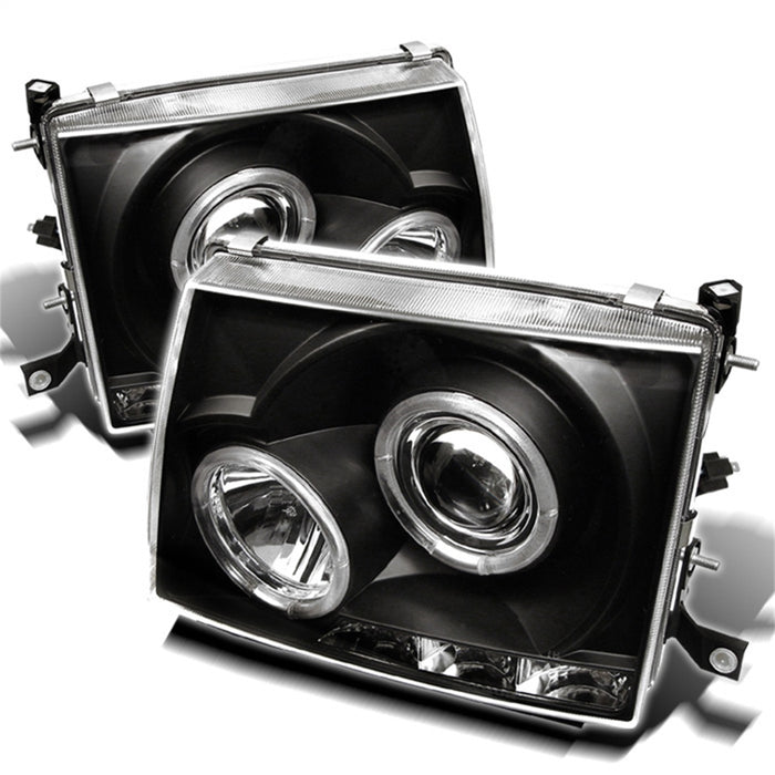 Spyder Auto 5011947 Halo LED Projector Headlights; Bulbs Included; Pair; Black; - Truck Part Superstore
