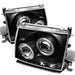 Spyder Auto 5011947 Halo LED Projector Headlights; Bulbs Included; Pair; Black; - Truck Part Superstore