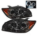 Spyder Auto 5011985 Halo LED Projector Headlights; Uses T10 LED Ultra White LED Bulb; Pair; Smoke; - Truck Part Superstore