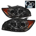 Spyder Auto 5011985 Halo LED Projector Headlights; Uses T10 LED Ultra White LED Bulb; Pair; Smoke; - Truck Part Superstore
