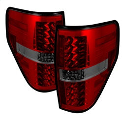 Spyder Auto 5012012 LED Tail Lights; Uses Stock Bulbs; Pair; Red/Smoke; - Truck Part Superstore