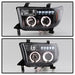Spyder Auto 5012029 Halo Projector Headlights; Uses Stock Bulbs; Pair; Black; w/o Headlight Washer; - Truck Part Superstore