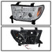 Spyder Auto 5012036 Halo Projector Headlights; Uses Stock Bulbs; Pair; Chrome; w/o Headlight Washer; - Truck Part Superstore