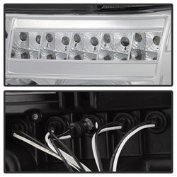 Spyder Auto 5012036 Halo Projector Headlights; Uses Stock Bulbs; Pair; Chrome; w/o Headlight Washer; - Truck Part Superstore