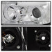 Spyder Auto 5012036 Halo Projector Headlights; Uses Stock Bulbs; Pair; Chrome; w/o Headlight Washer; - Truck Part Superstore