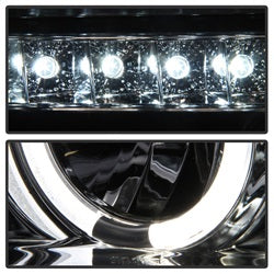 Spyder Auto 5012036 Halo Projector Headlights; Uses Stock Bulbs; Pair; Chrome; w/o Headlight Washer; - Truck Part Superstore