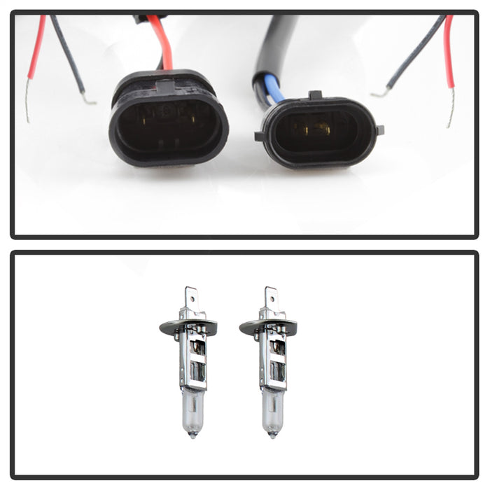 Spyder Auto 5012043 Halo Projector Headlights; Bulbs Included; Pair; Smoke; w/o Headlight Washer; - Truck Part Superstore