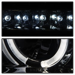 Spyder Auto 5012043 Halo Projector Headlights; Bulbs Included; Pair; Smoke; w/o Headlight Washer; - Truck Part Superstore