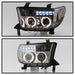 Spyder Auto 5012043 Halo Projector Headlights; Bulbs Included; Pair; Smoke; w/o Headlight Washer; - Truck Part Superstore