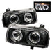 Spyder Auto 5012197 Halo Projector Headlights; Bulbs Included; Pair; Black; - Truck Part Superstore