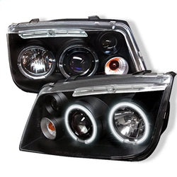 Spyder Auto 5012210 CCFL LED Projector Headlights; Bulbs Included; Pair; Black; - Truck Part Superstore