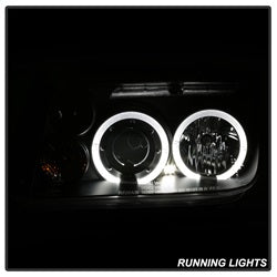 Spyder Auto 5012258 Halo LED Projector Headlights; Bulbs Included; Pair; Black; - Truck Part Superstore