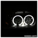 Spyder Auto 5012258 Halo LED Projector Headlights; Bulbs Included; Pair; Black; - Truck Part Superstore