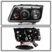 Spyder Auto 5012258 Halo LED Projector Headlights; Bulbs Included; Pair; Black; - Truck Part Superstore