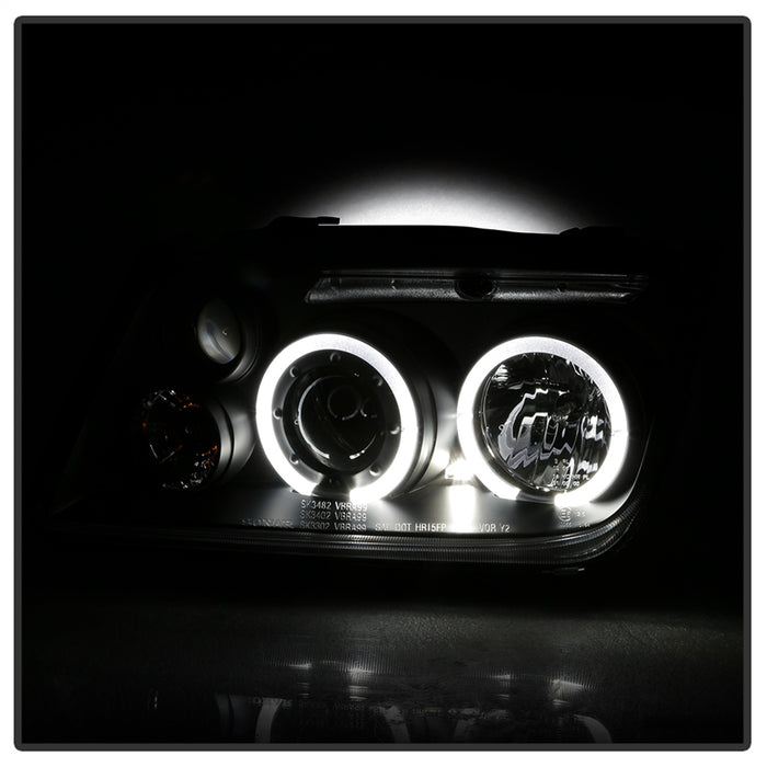 Spyder Auto 5012258 Halo LED Projector Headlights; Bulbs Included; Pair; Black; - Truck Part Superstore