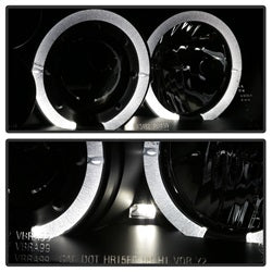 Spyder Auto 5012258 Halo LED Projector Headlights; Bulbs Included; Pair; Black; - Truck Part Superstore
