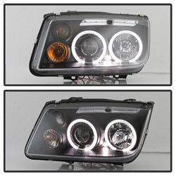 Spyder Auto 5012258 Halo LED Projector Headlights; Bulbs Included; Pair; Black; - Truck Part Superstore