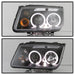 Spyder Auto 5012258 Halo LED Projector Headlights; Bulbs Included; Pair; Black; - Truck Part Superstore