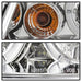 Spyder Auto 5012265 Halo LED Projector Headlights; Bulbs Included; Pair; Chrome; - Truck Part Superstore