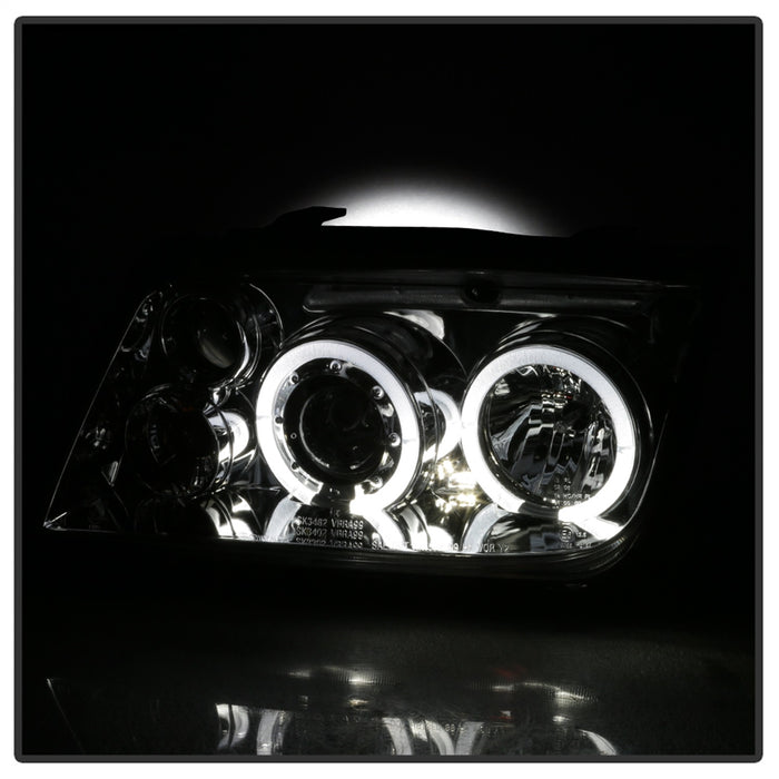 Spyder Auto 5012265 Halo LED Projector Headlights; Bulbs Included; Pair; Chrome; - Truck Part Superstore