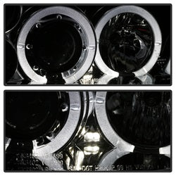 Spyder Auto 5012265 Halo LED Projector Headlights; Bulbs Included; Pair; Chrome; - Truck Part Superstore
