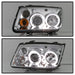 Spyder Auto 5012265 Halo LED Projector Headlights; Bulbs Included; Pair; Chrome; - Truck Part Superstore