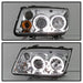 Spyder Auto 5012265 Halo LED Projector Headlights; Bulbs Included; Pair; Chrome; - Truck Part Superstore