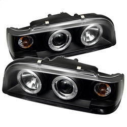 Spyder Auto 5012289 Halo Projector Headlights; Bulbs Included; Pair; Black; - Truck Part Superstore