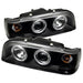 Spyder Auto 5012289 Halo Projector Headlights; Bulbs Included; Pair; Black; - Truck Part Superstore