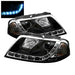 Spyder Auto 5012302 DRL LED Projector Headlights; Bulbs Included; Pair; Black; - Truck Part Superstore