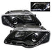 Spyder Auto 5012326 DRL LED Projector Headlights; Bulbs Included; Pair; Black; - Truck Part Superstore