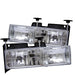 Spyder Auto 5012388 Crystal Headlights; Pair; Chrome; - Truck Part Superstore