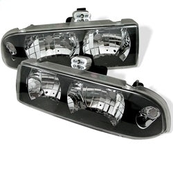 Spyder Auto 5012425 Crystal Headlights; Pair; Black; - Truck Part Superstore