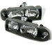 Spyder Auto 5012425 Crystal Headlights; Pair; Black; - Truck Part Superstore