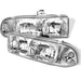 Spyder Auto 5012432 Crystal Headlights; Pair; Chrome; - Truck Part Superstore